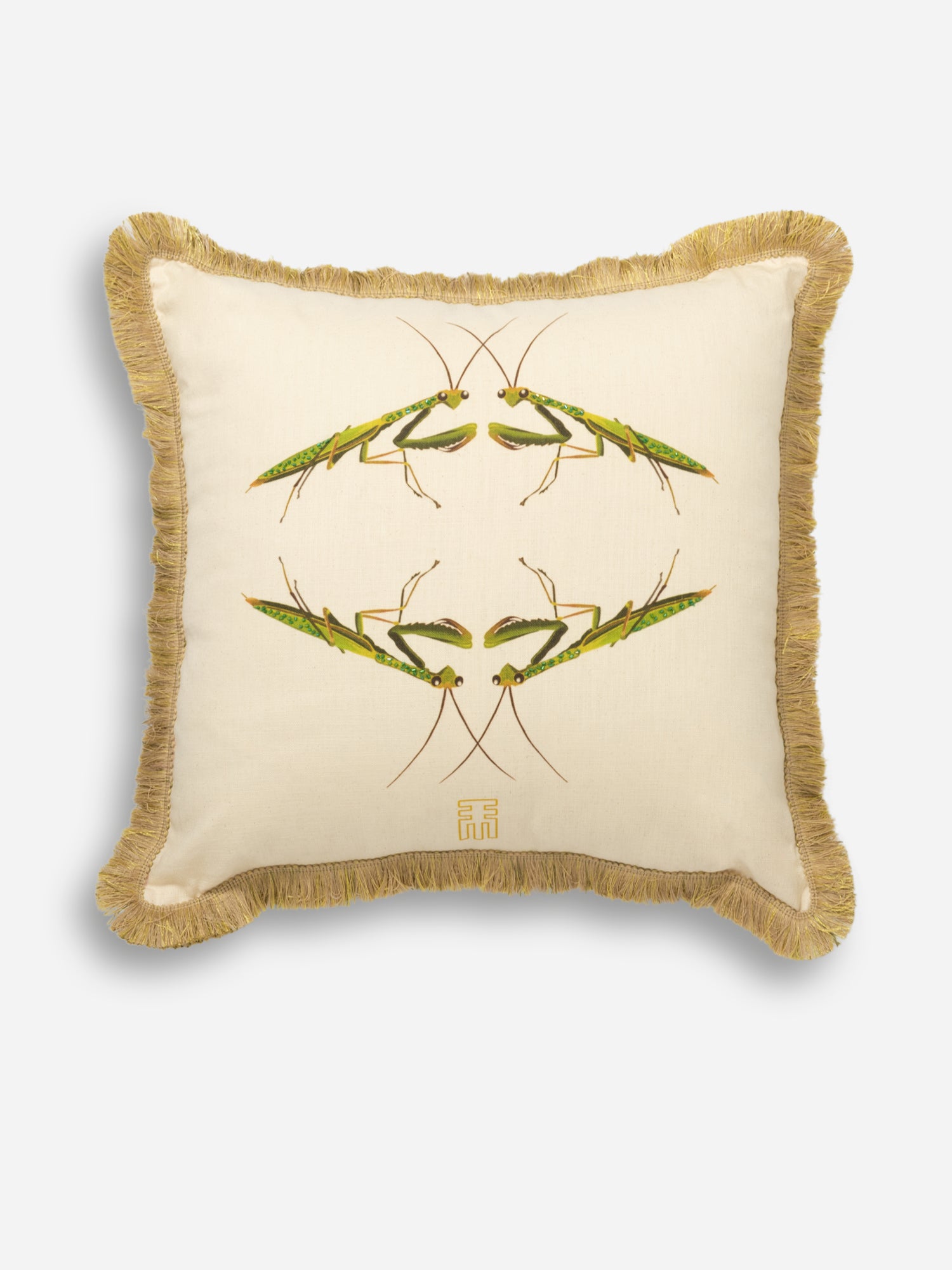 An African Farm Praying Mantis Scatter Cushion & Inner