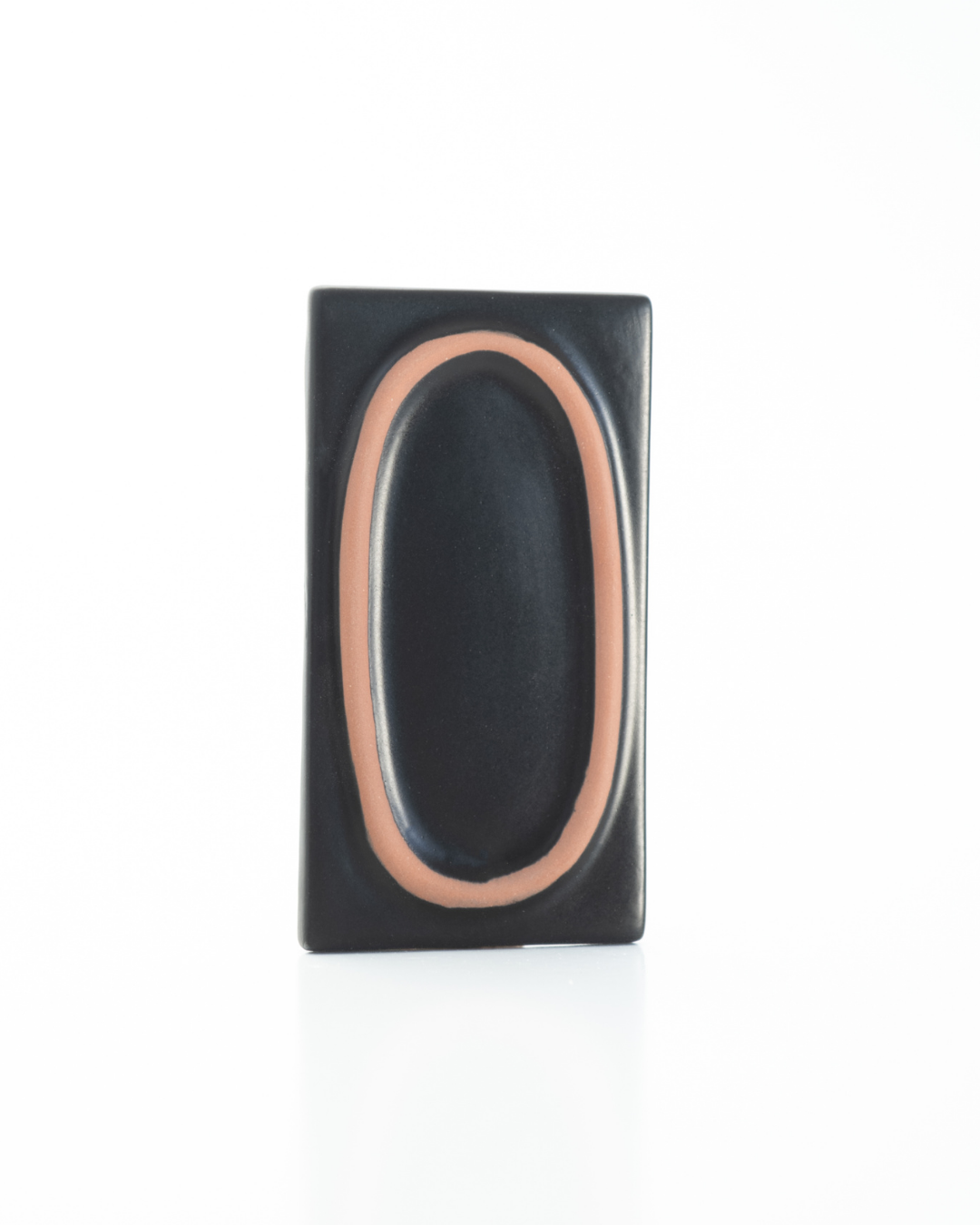 Loop Ceramic 3d Tile In Black and Terracotta Rialheim