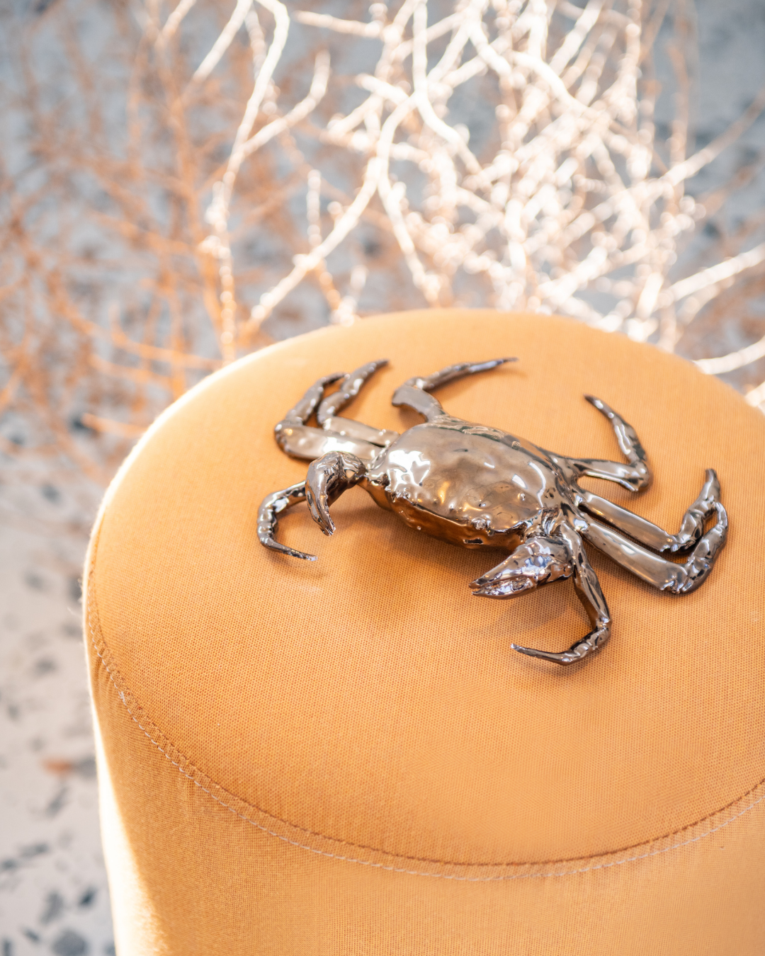 Rialheim Ceramic Wall Crab in bronze