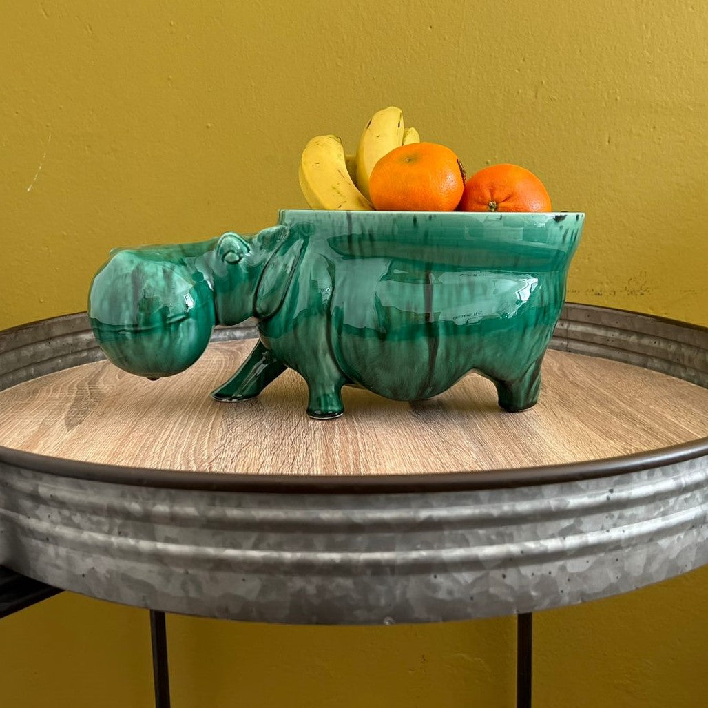 Huberta the Hippo Bowl Large Emerald