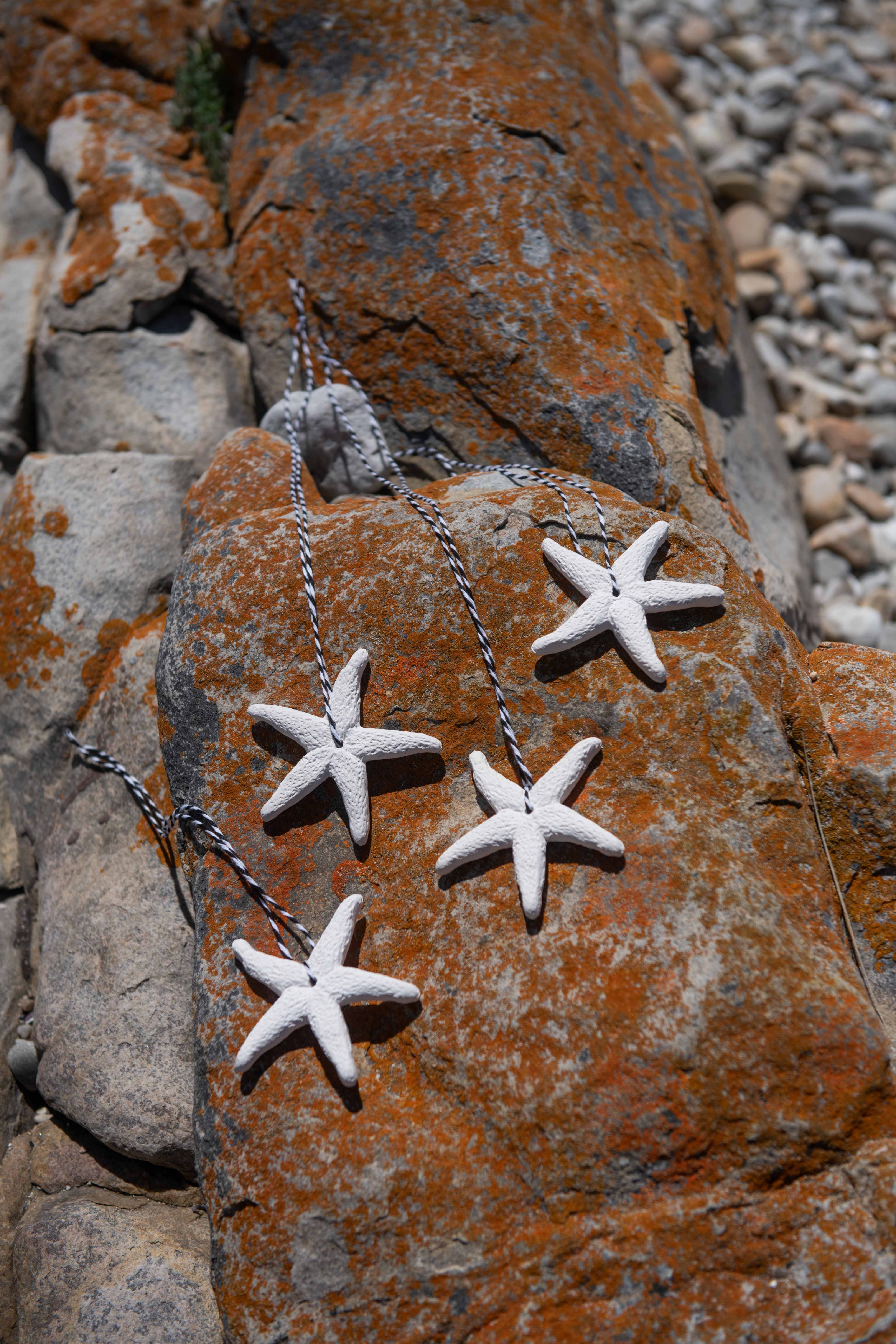 Bisque Christmas Tree Decorations - Packs of 4