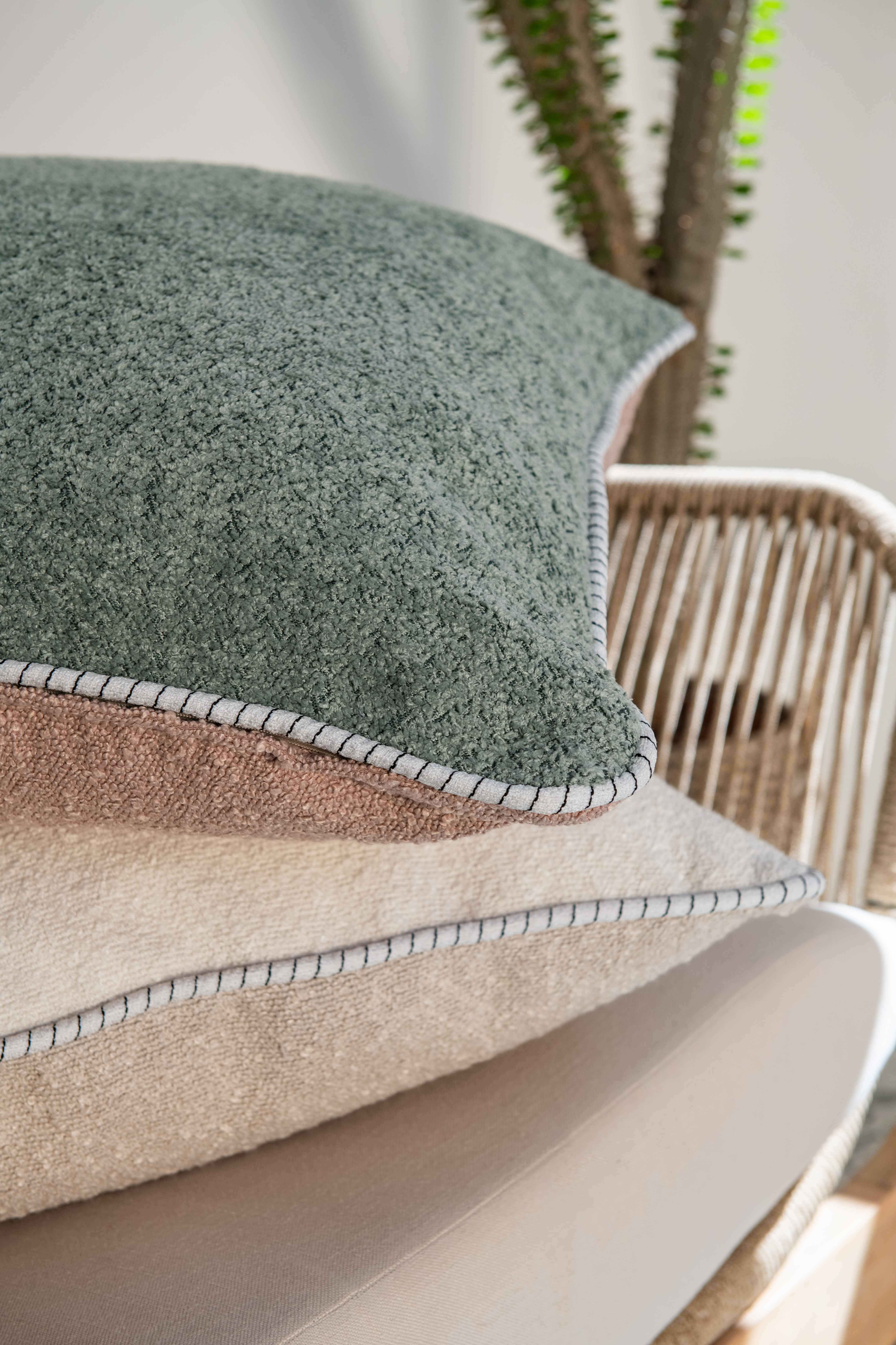 Colour Block Double Sided Boucle Scatter & Inner 60cm x 60cm