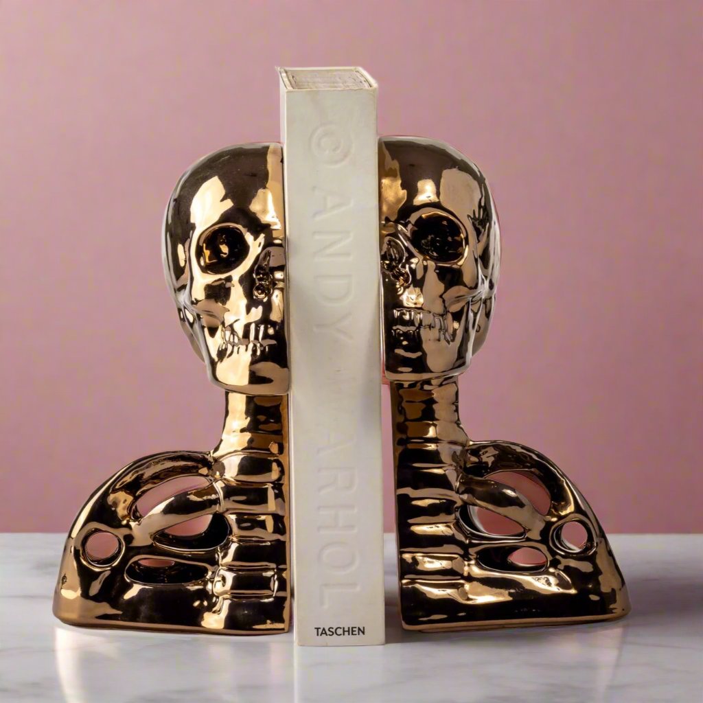Rialheim_Ceramics_OneOfaKind_StatementDecor_Bookends_BackboneHumanSkull_MadeinSouthAfrica