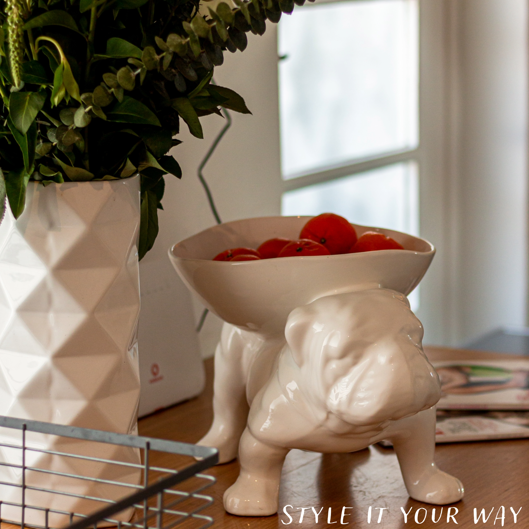 Brutus Bulldog Extra Large Fruit Bowl - Rialheim