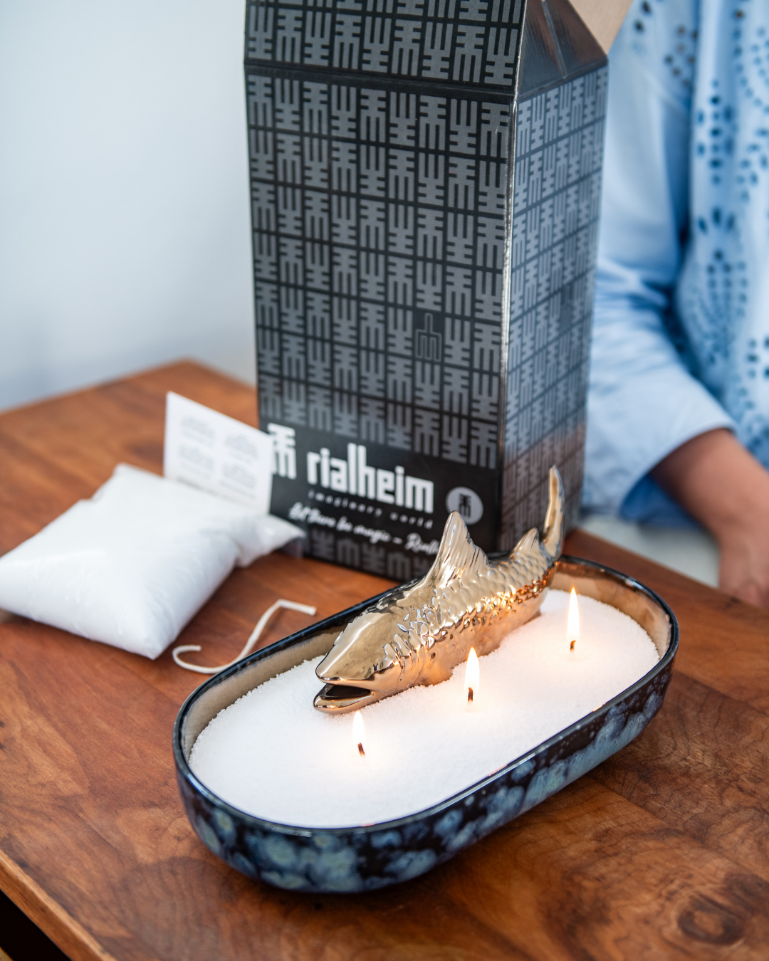 Big Splash Fish Candle HOlder RIalheim Gifting