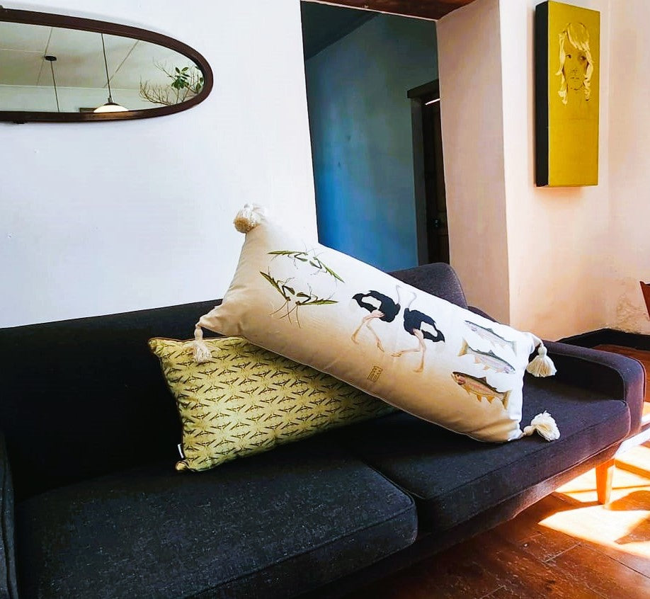 An African Farm Scatter Cushion & Inner 45cm x 90cm
