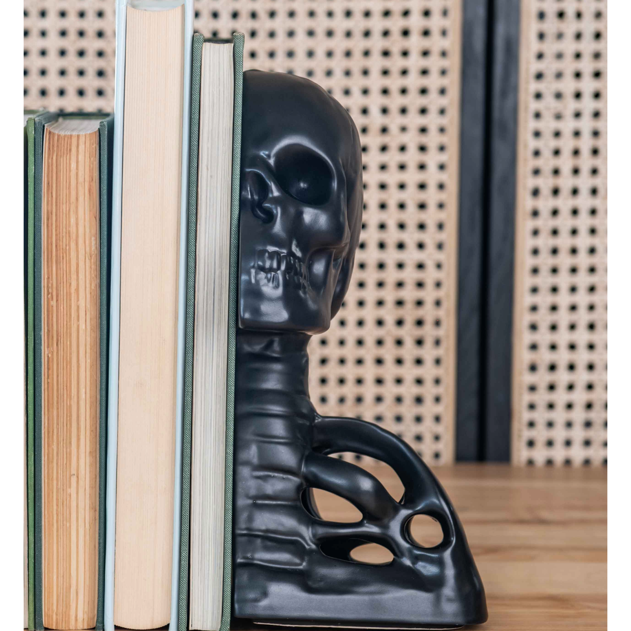 Backbone Human Skull Bookends - Rialheim