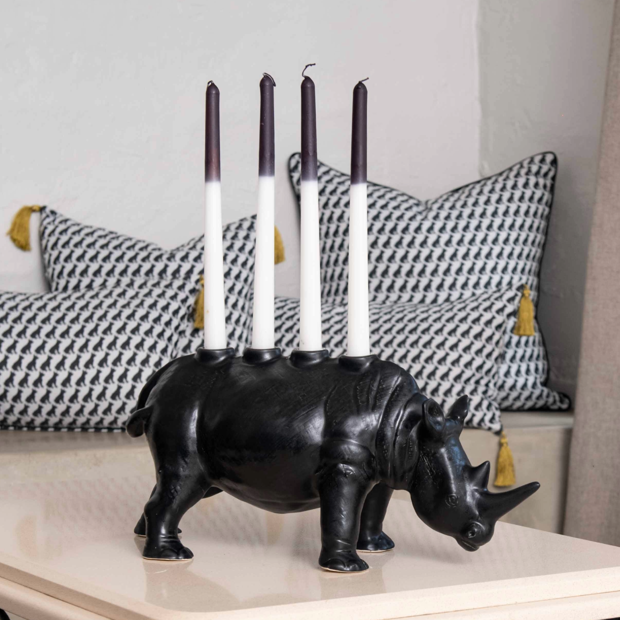 Mythical Rhino Candle Holder large - Rialheim