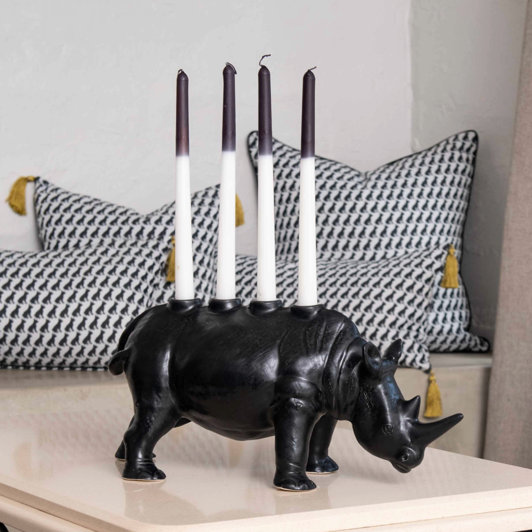 Mythical Rhino Candle Holder large - Rialheim 