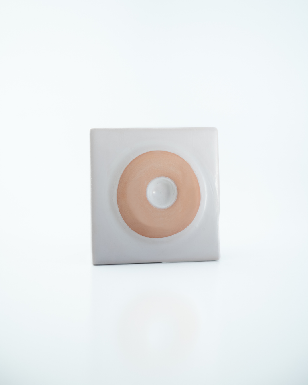 Target tile in White and Terracotta Ceramic Rialheim 3d