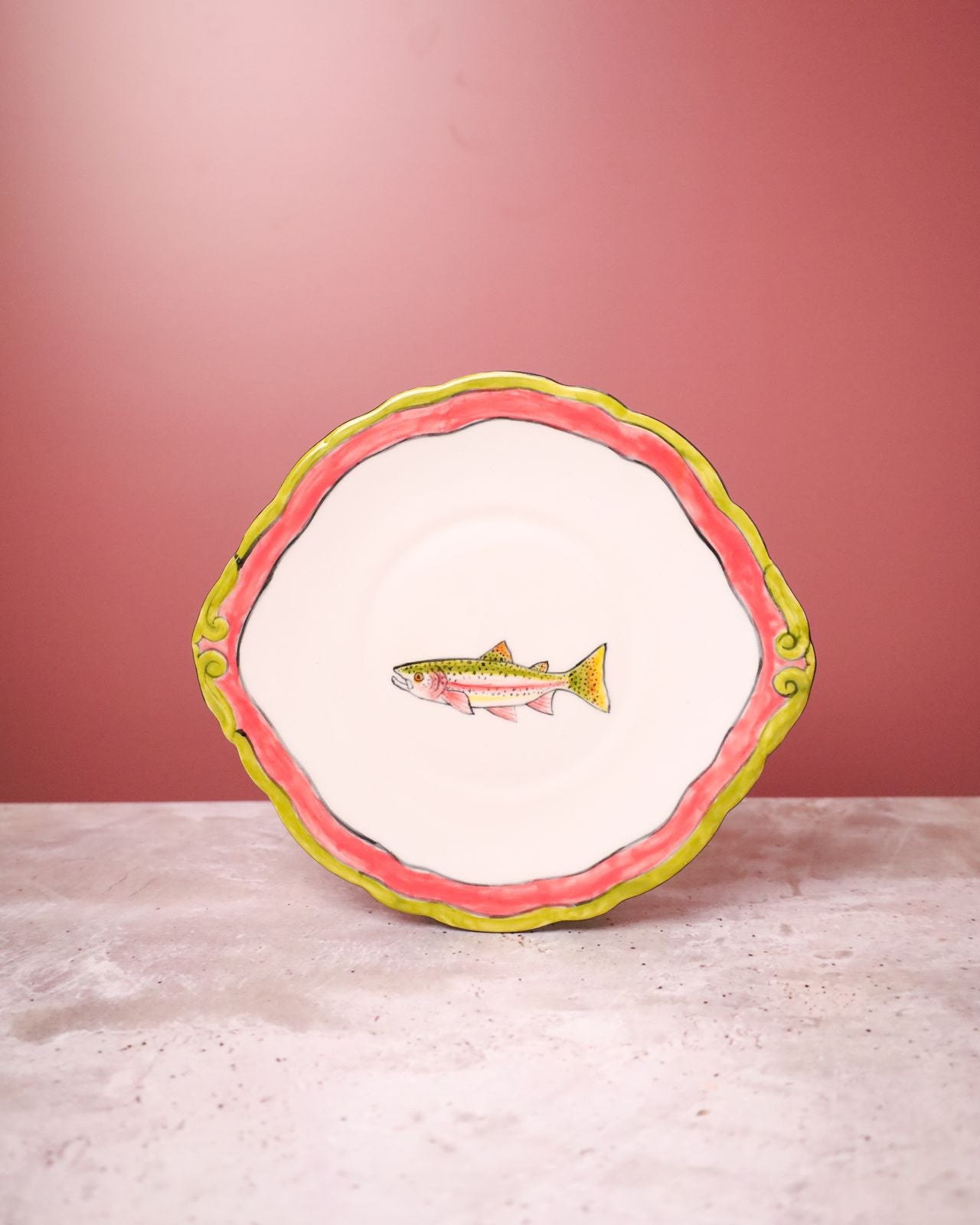 Rainbow Trout Hand Painted small plate