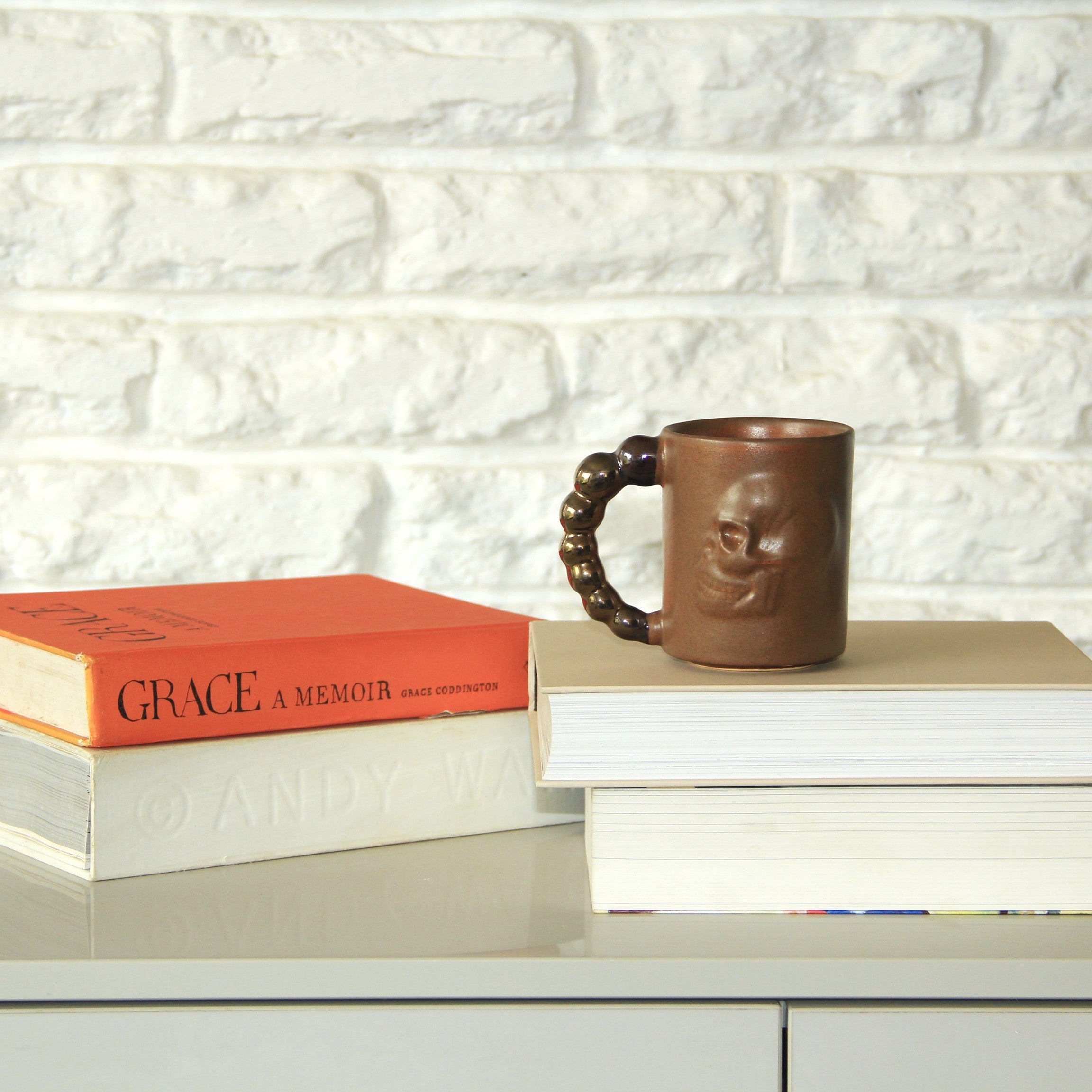 Backbone Human Skull Mug