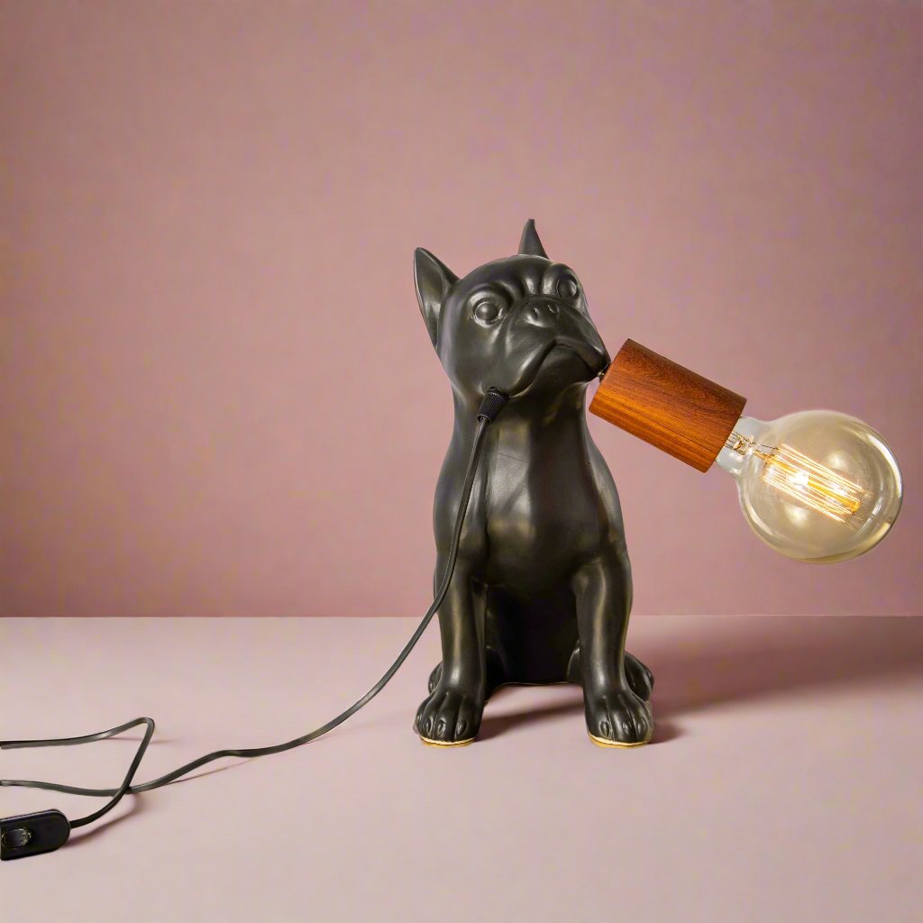 Rialheim_FRENCHIE TABLE LAMP_ceramics_homeware_gifts_motherday_dogs_Lights_lamps_bedsidelamps_quirky_frenchbulldog