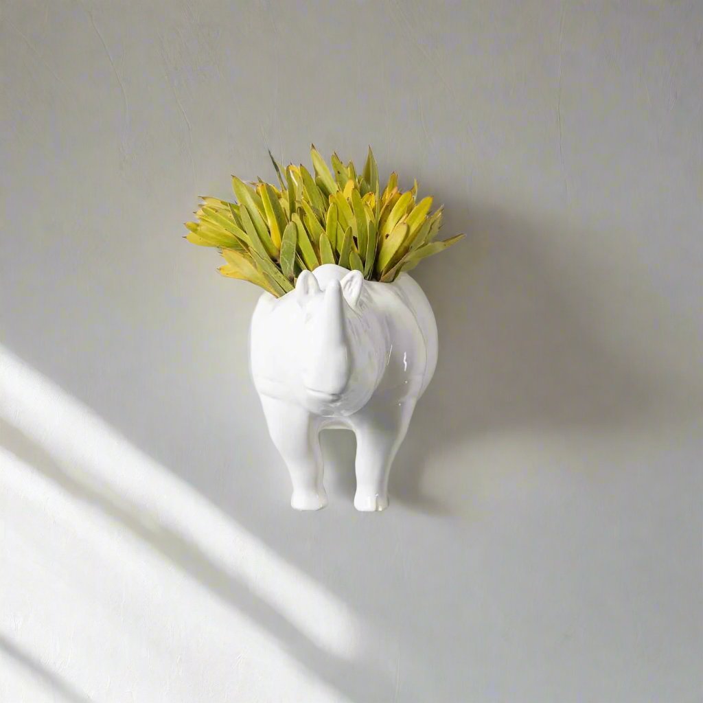 Rialheim _Rhino_wallplanter_gifts_homedecor_planter