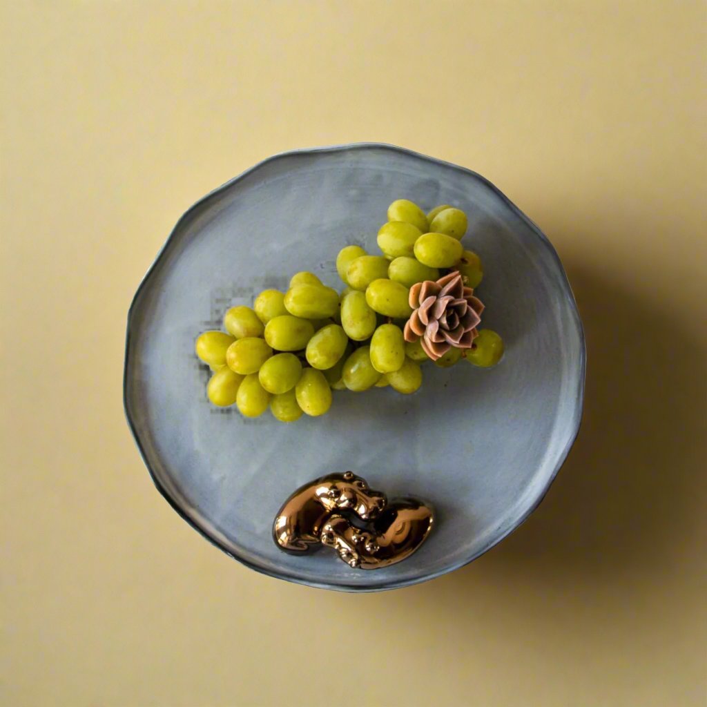 Rialheim_DOUBLE HIPPO PLATE_ceramic_tableware_handcrafted