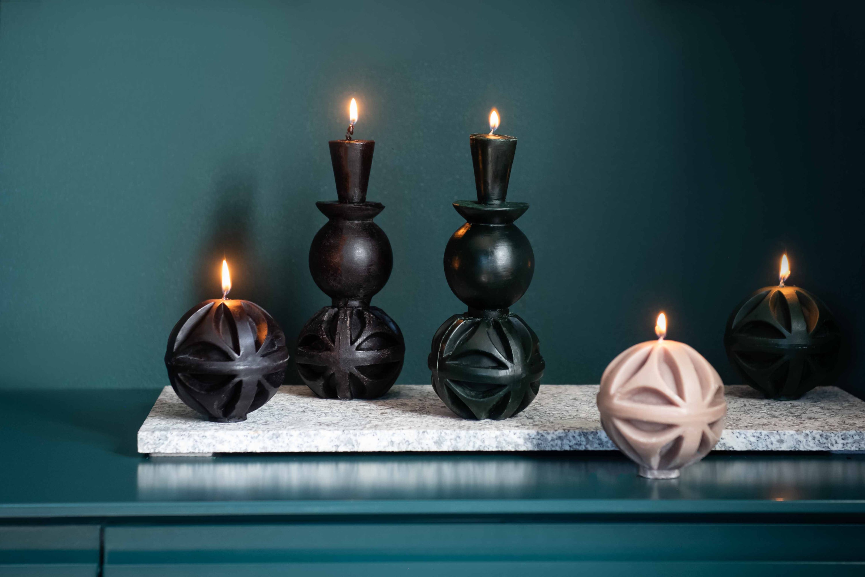 HAND POURED SCULPTED CANDLES