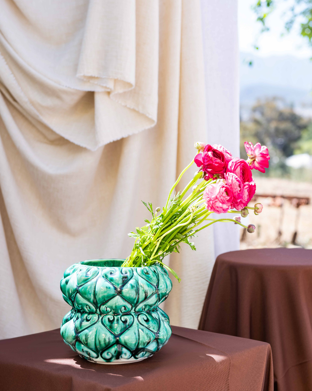 Iconic Emerald Baroque Planter