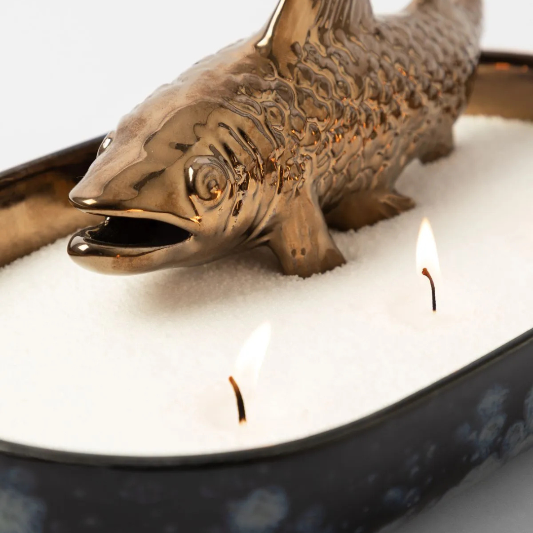 A BIG SPLASH CANDLE VESSEL-Obsidian