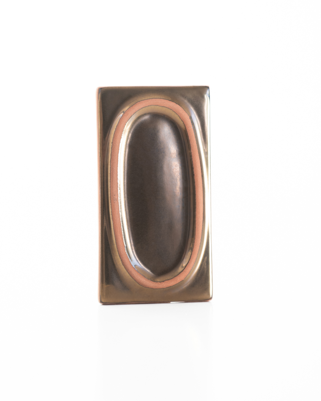 Loop Ceramic 3d Tile In Bronze and Terracotta Rialheim