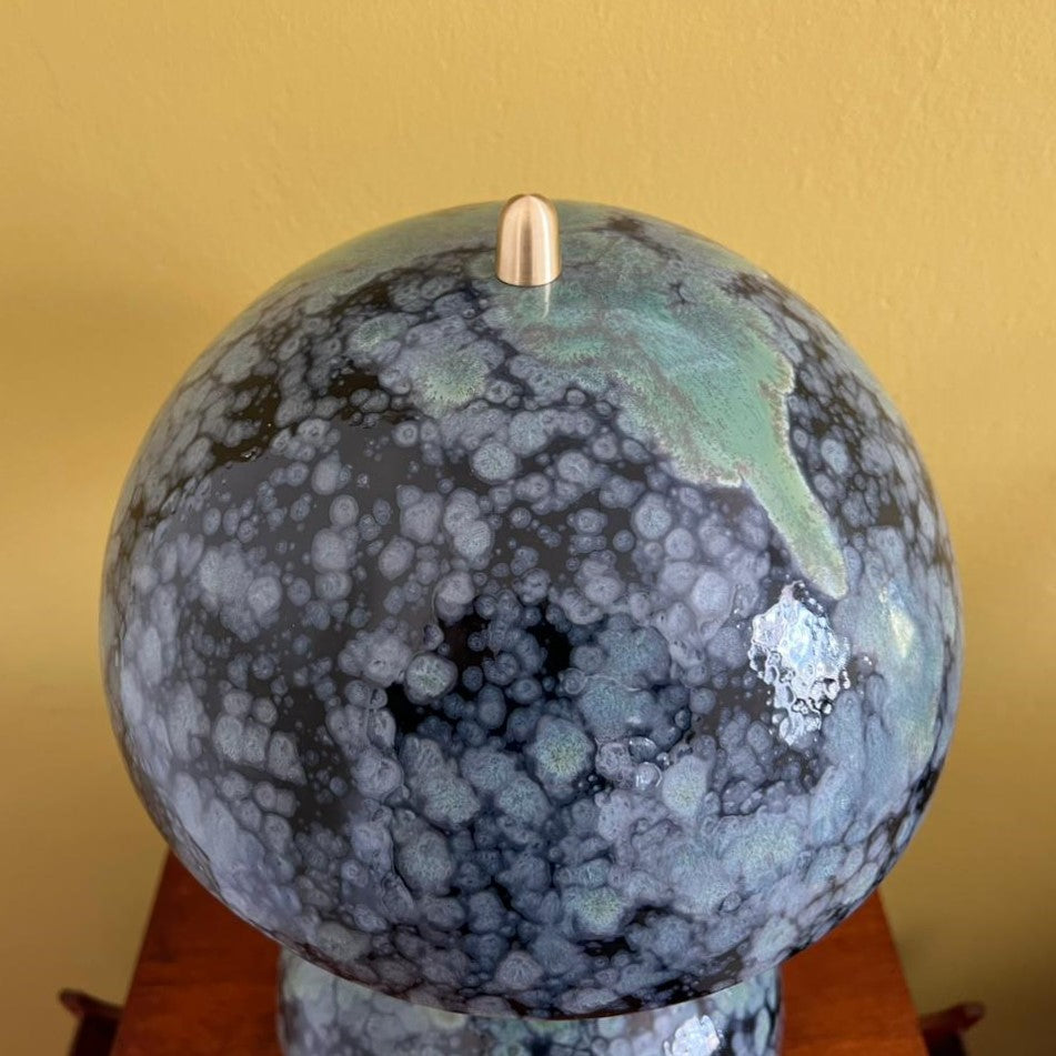 MUSHROOM TABLE LIGHT- Obsidian Blue