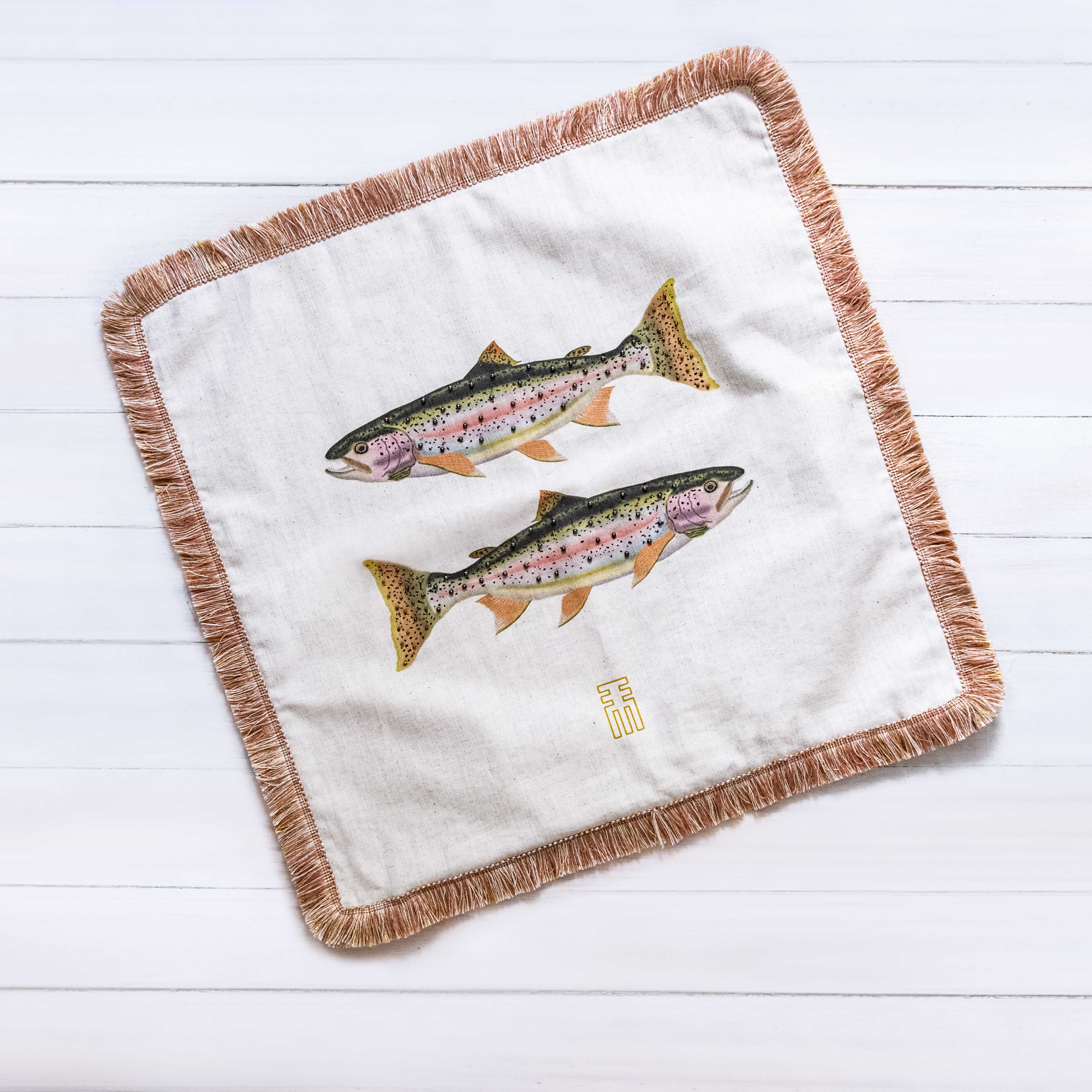 An African Farm Rainbow Trout Scatter Cushion Cover
