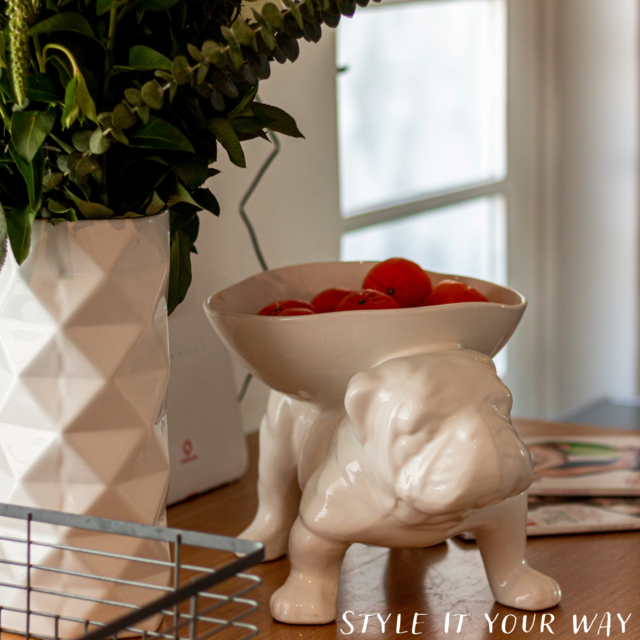 Brutus Bulldog Extra Large Fruit Bowl - Rialheim 