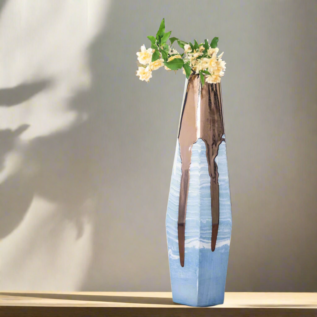 Rialheim_Poseidon Vase Large_Blue Marbling_Gifts_madeinsouthafrica