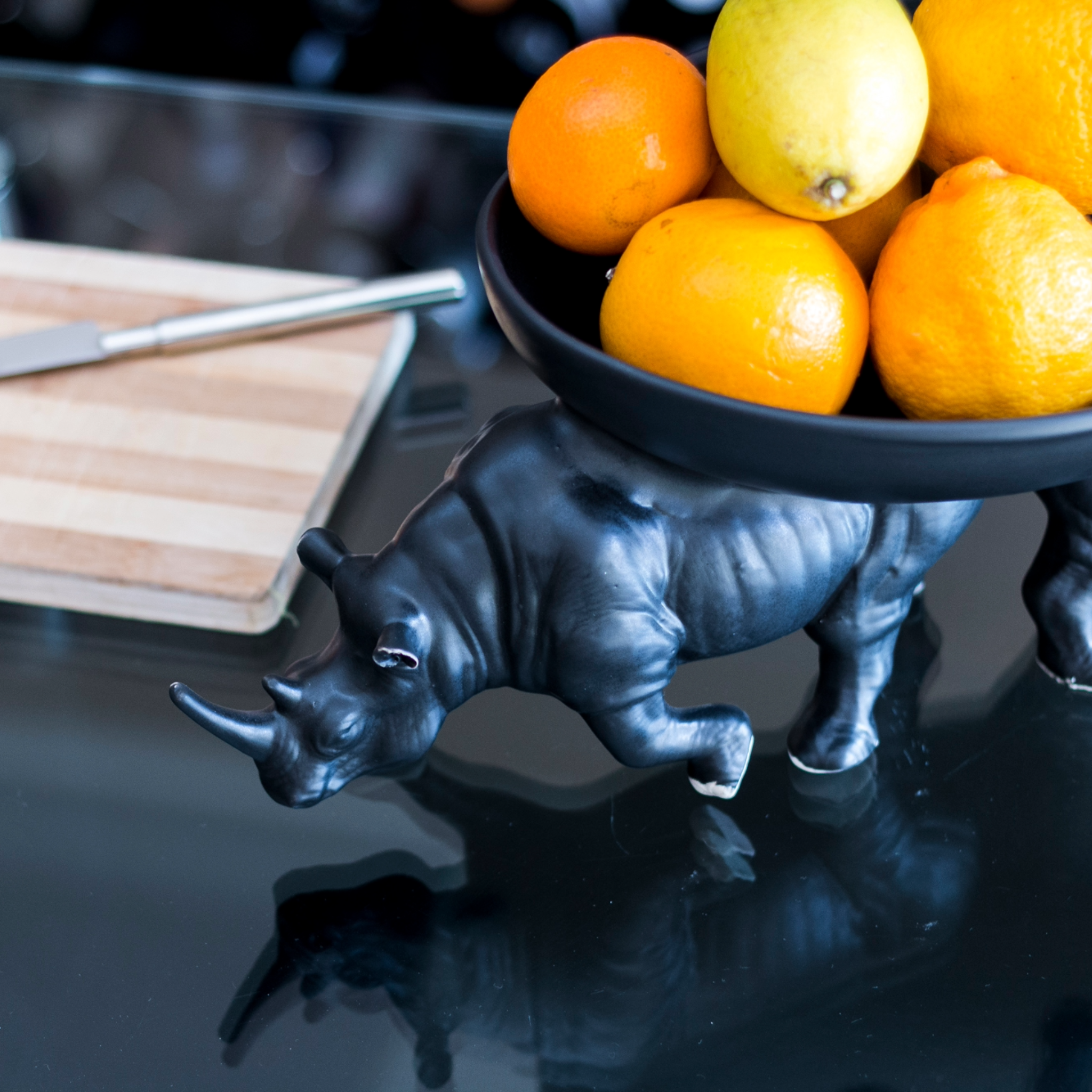 TWO RHINO FRUIT BOWL - Rialheim 