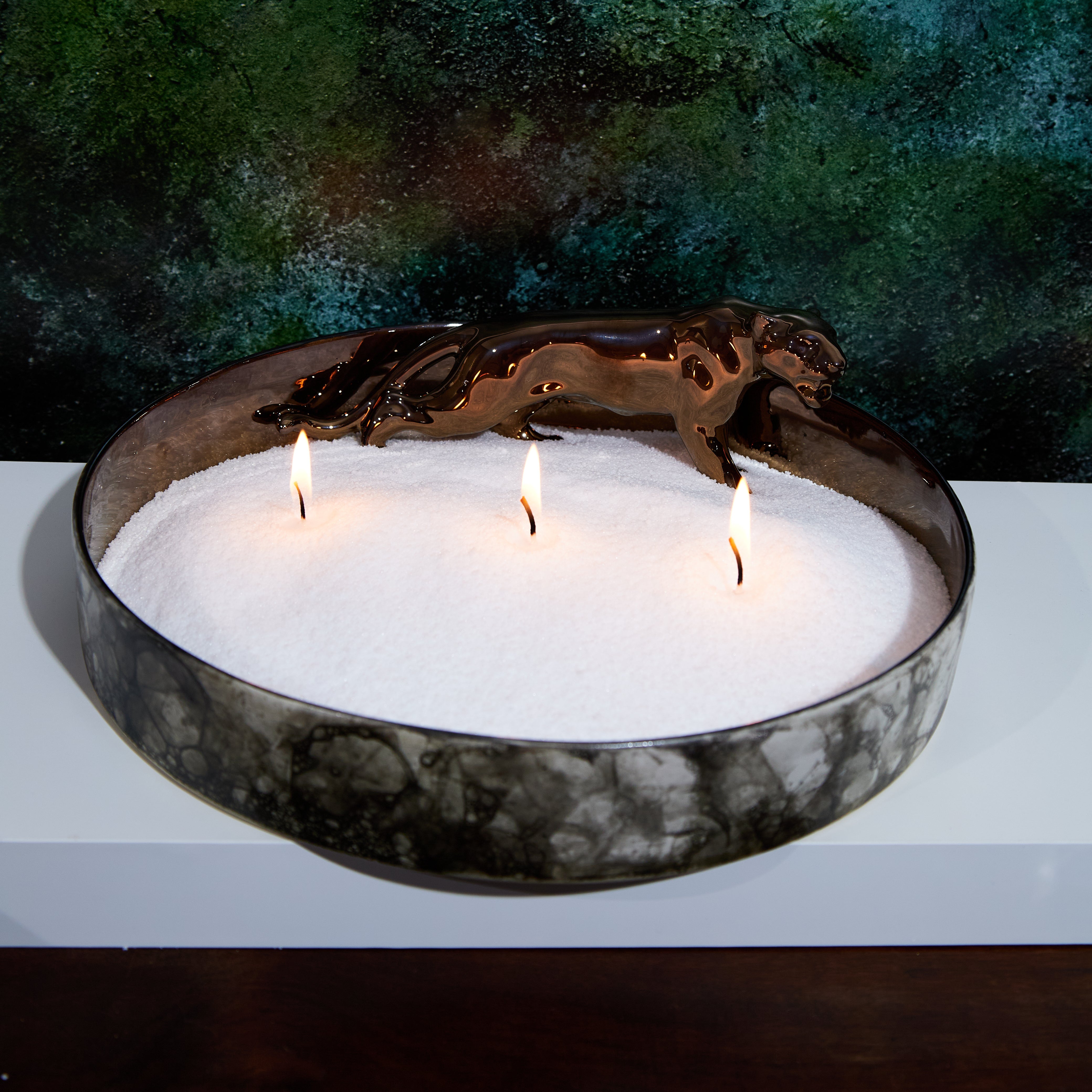 MOMENT IN TIME CANDLE VESSEL OBSIDION