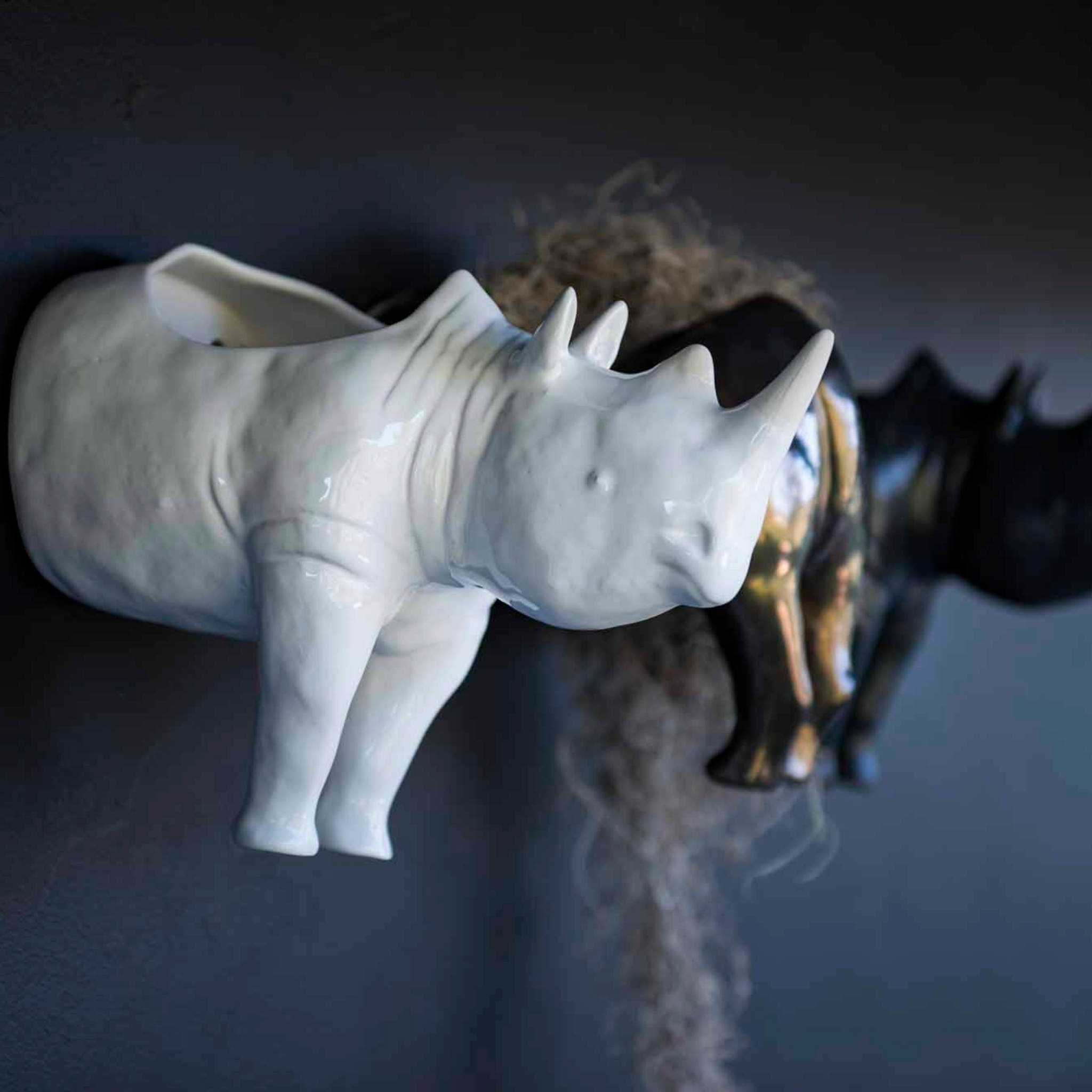 Rhino Wall Planter Head/Tail - Rialheim 