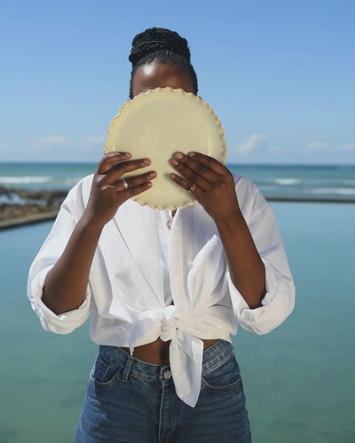 Saffron Coral Reef Side Plate 