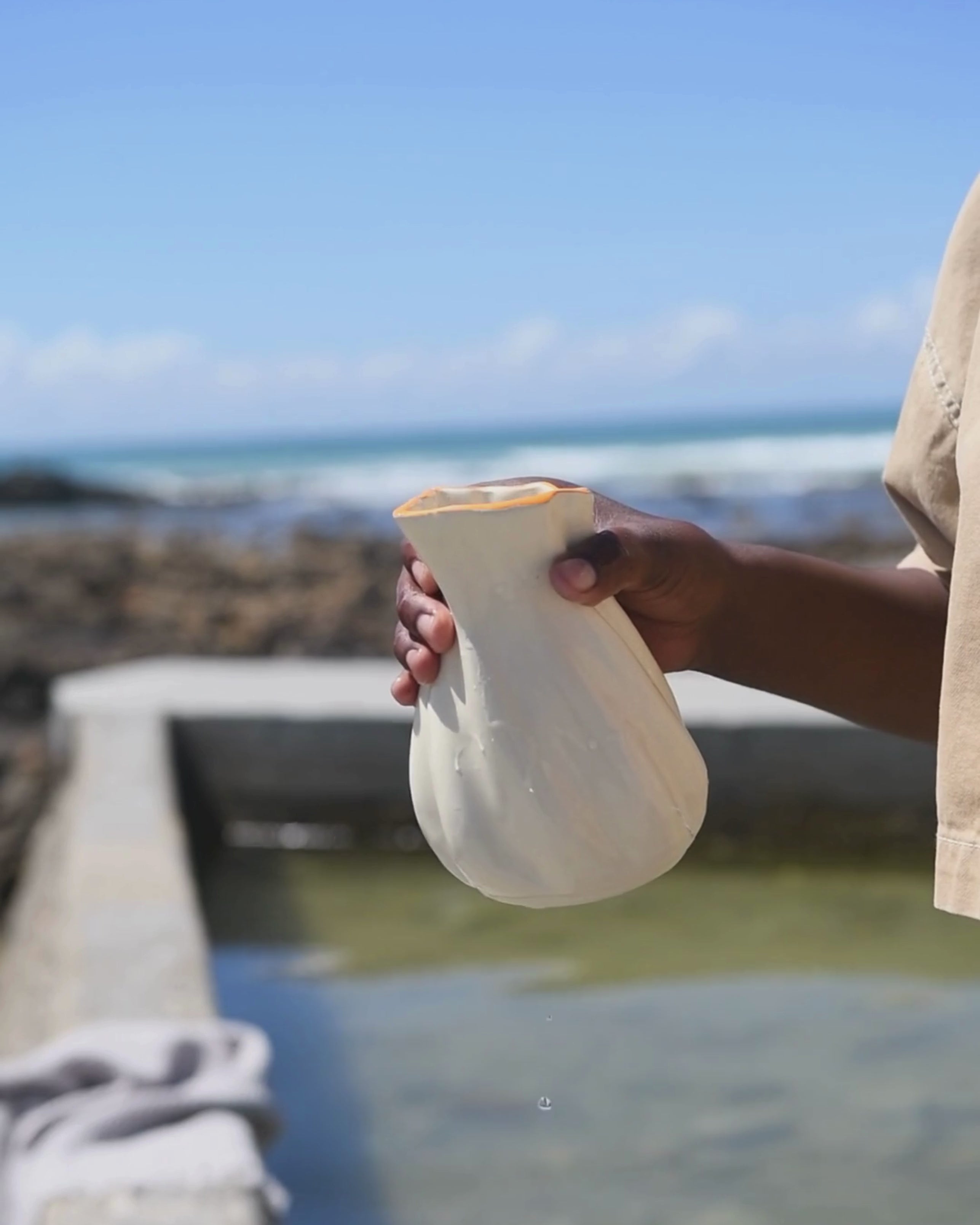 Saffron Coral Swirl Jug 